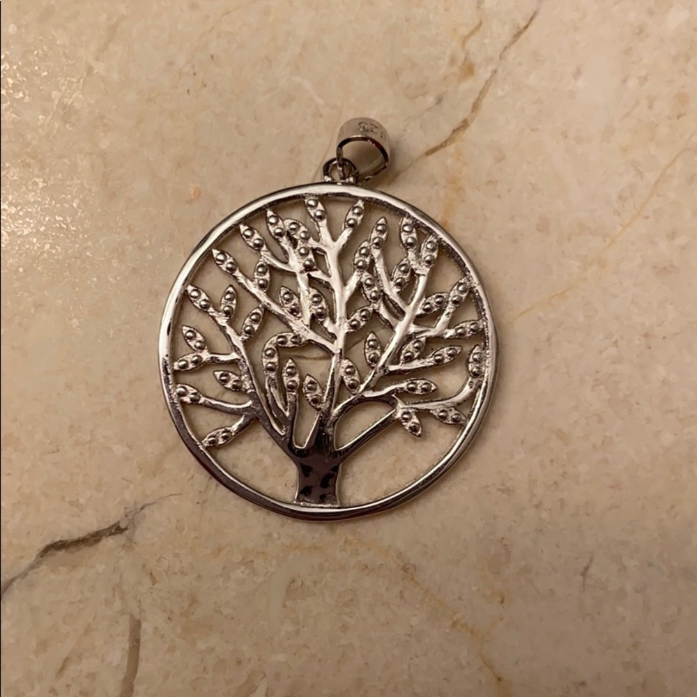 925 sterling silver tree of life charm